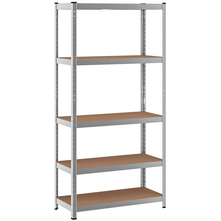 72 Inch Storage Rack with 5 Adjustable Shelves for Books Kitchenware