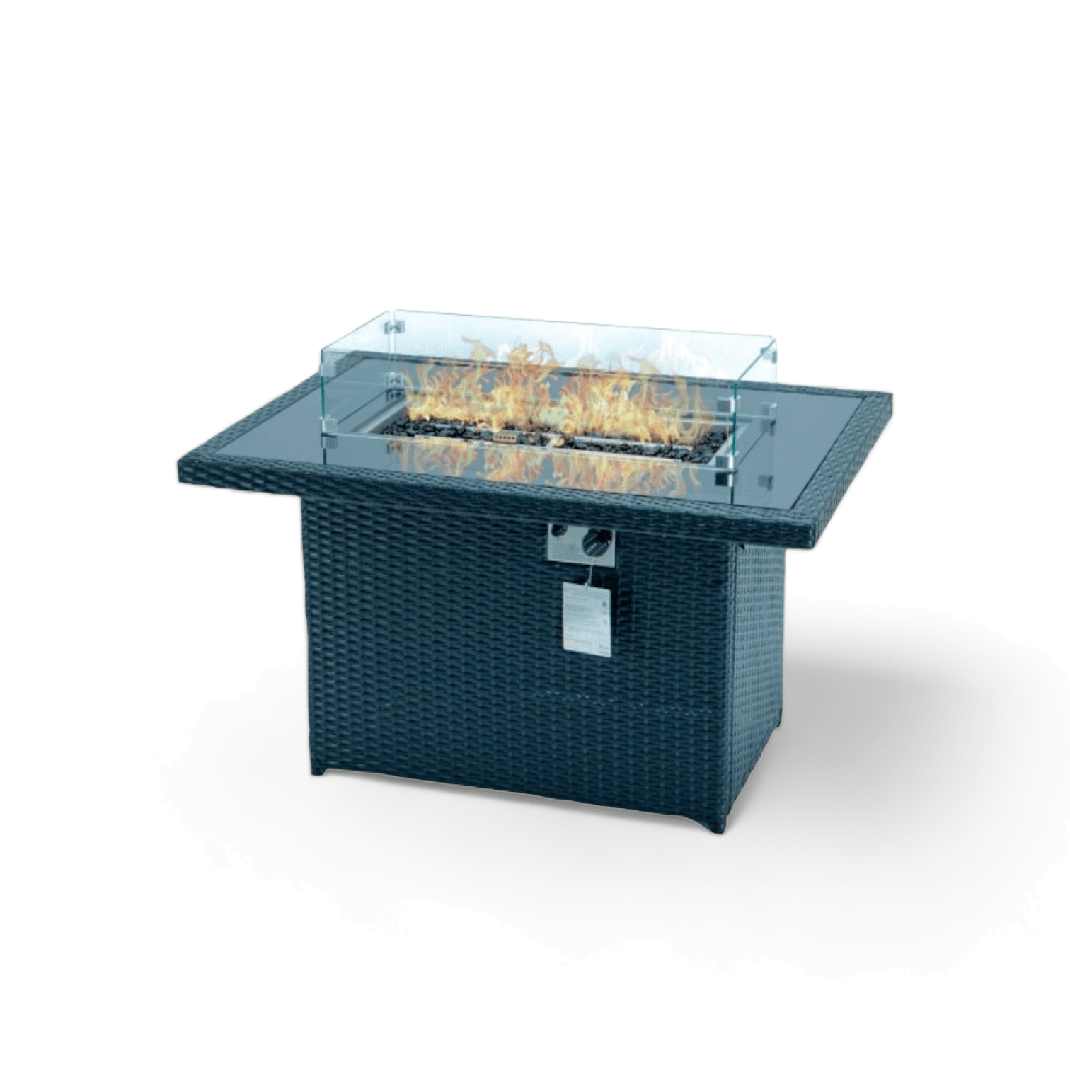 Premium Wicker Fire Pit Table