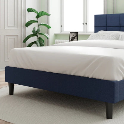 Suhavi Contemporary Modern Upholstered Platform Bed