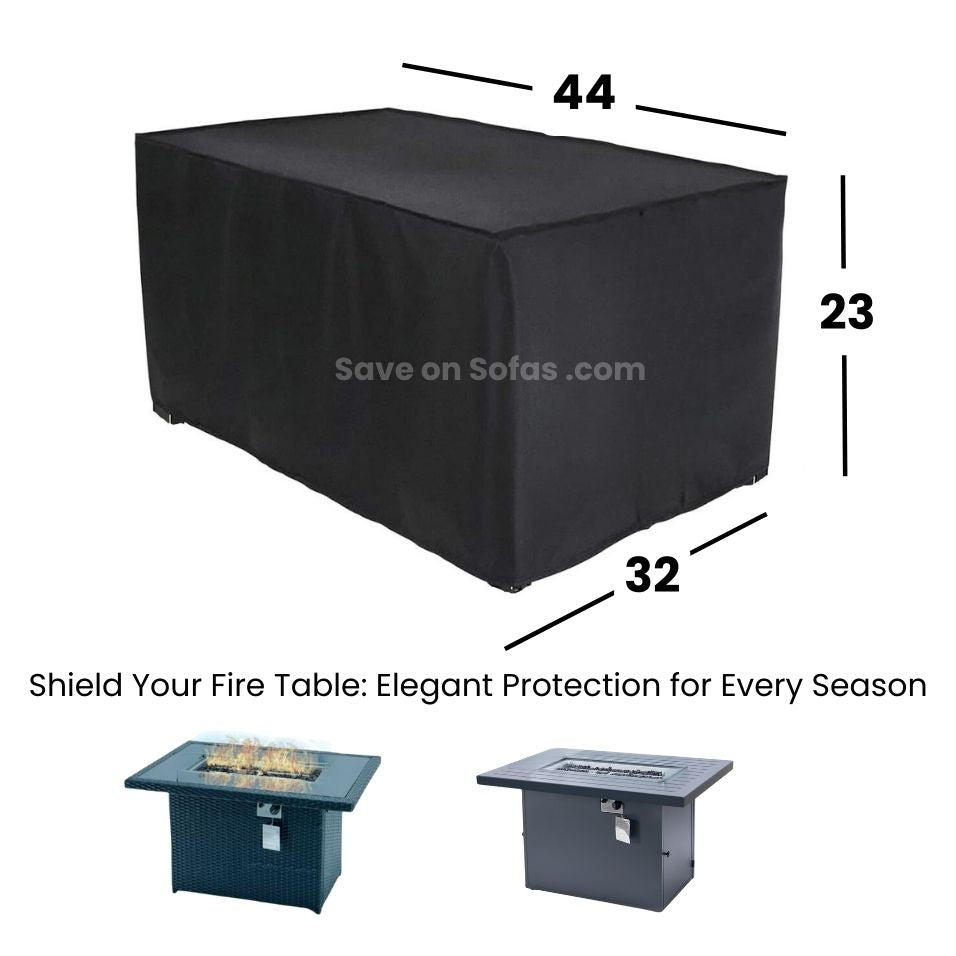 Fire Table Cover Dimensions