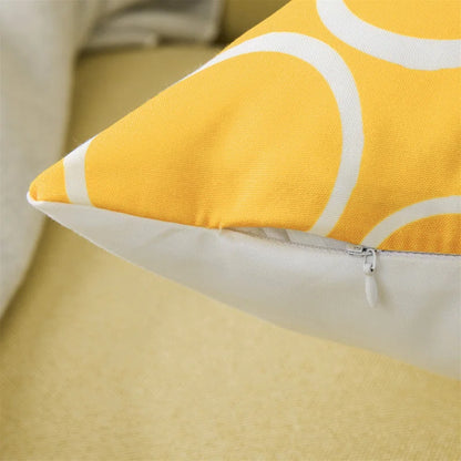 Geometric Cotton, Linen, Canvas Indoor/Outdoor Pillow Cover