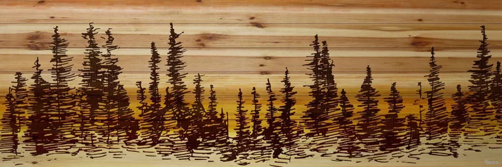 Haimes " Pine Tree Sunset " by Parvez Taj