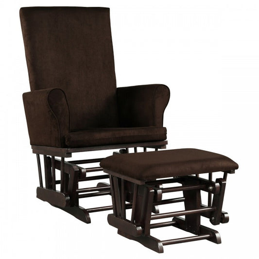 Ensemble fauteuil à bascule et repose-pieds pour chambre de bébé