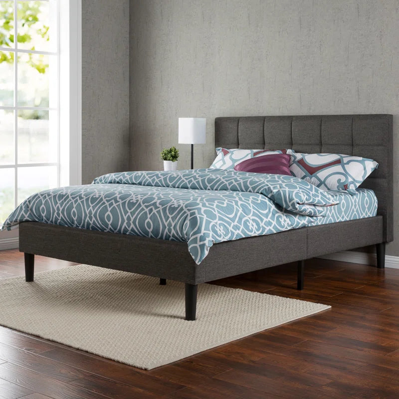 Suhavi Contemporary Modern Upholstered Platform Bed