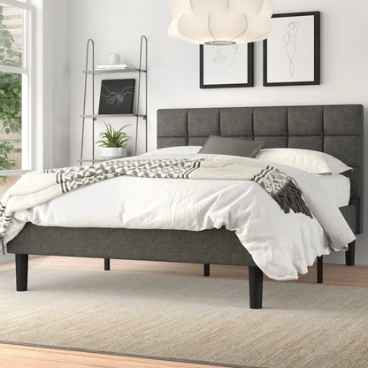 Suhavi Contemporary Modern Upholstered Platform Bed