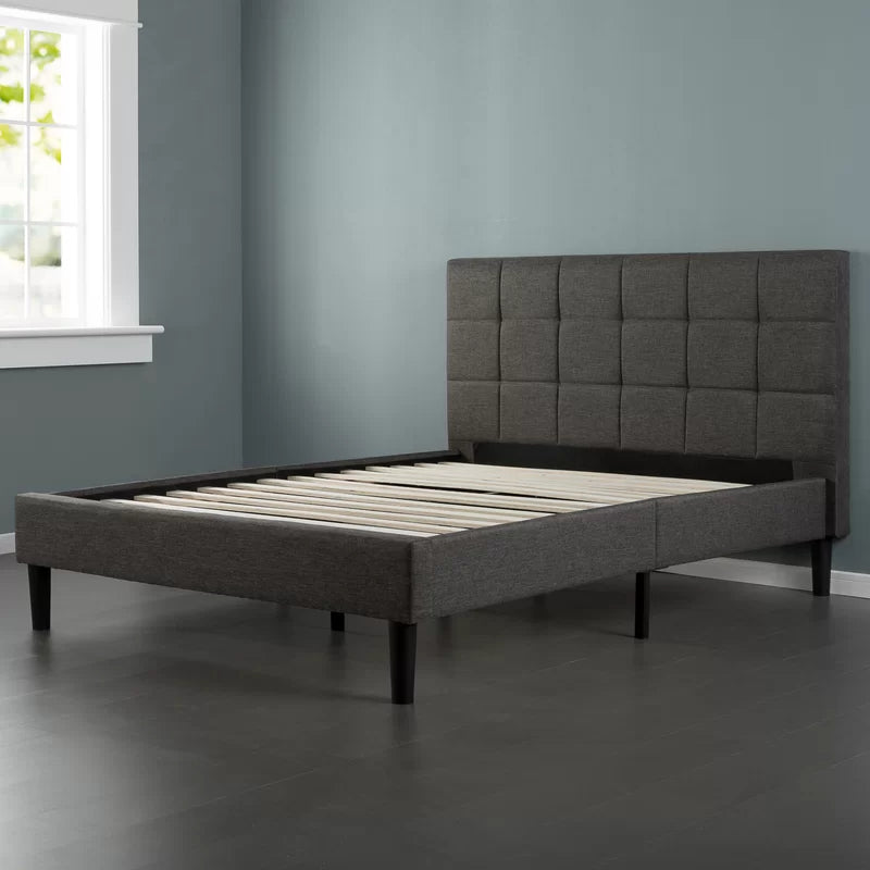 Suhavi Contemporary Modern Upholstered Platform Bed