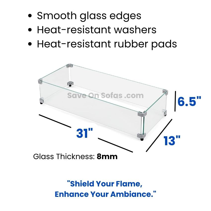 Fire table wind guard