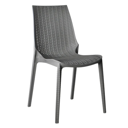 Chaise de salle à manger extérieure en plastique LM Kent