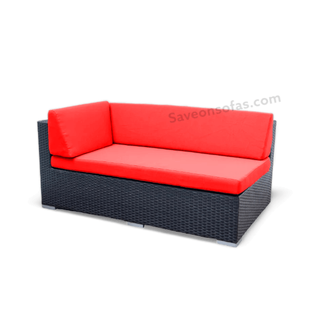 Outdoor Sectional Pieces Red