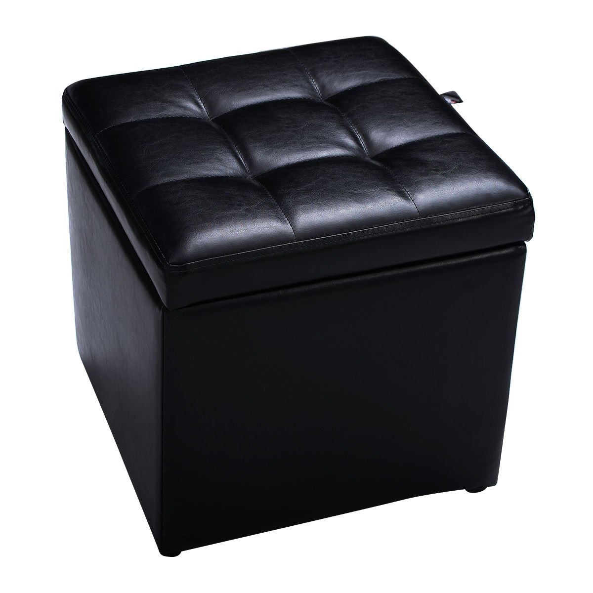 Foldable Cube Ottoman Pouffe Storage Seat