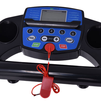 Electric Foldable Treadmill with LCD Display and Heart Rate Sensor