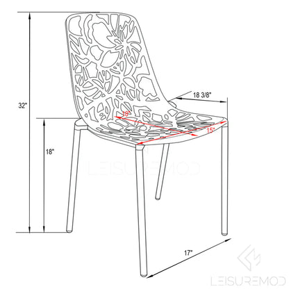 Chaise en aluminium Devon de LM Modern