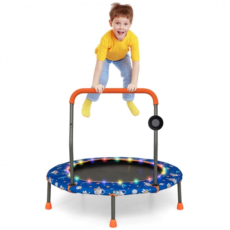 36 Inch Kids Trampoline Mini Rebounder with Full Covered Handrail