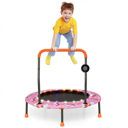 36 Inch Kids Trampoline Mini Rebounder with Full Covered Handrail