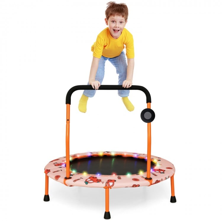 Mini trampoline pour enfants de 36 pouces avec rampe entièrement couverte