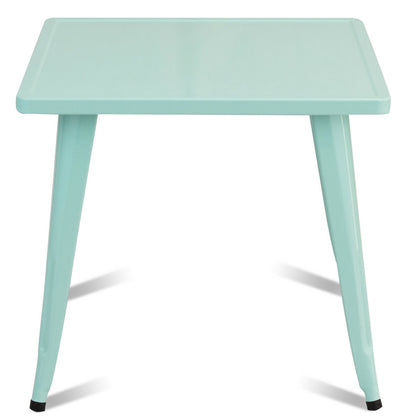 Table carrée en acier pour enfants de 27 po, table d'activités d'apprentissage et de jeu