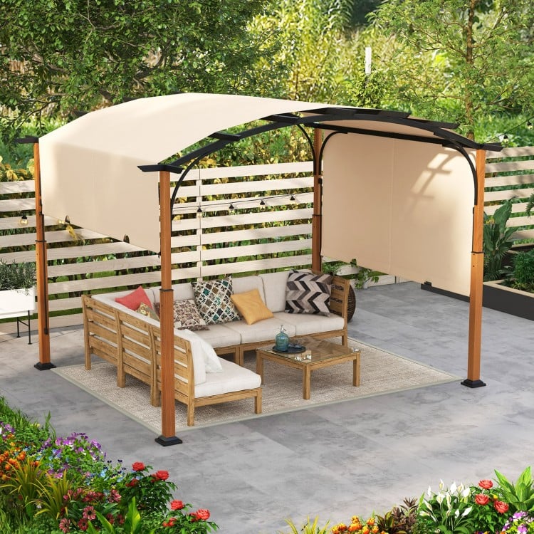 Pergola rétractable extérieure de 10 x 12 pi avec auvent rétractable pour patio