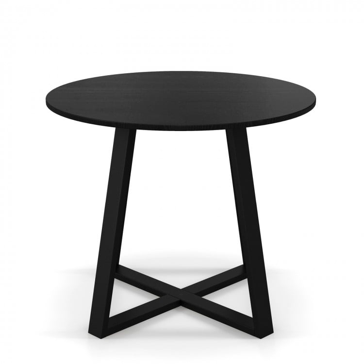 Table à manger ronde de 36 pouces de style milieu de siècle avec base sur piédestal pour salle à manger