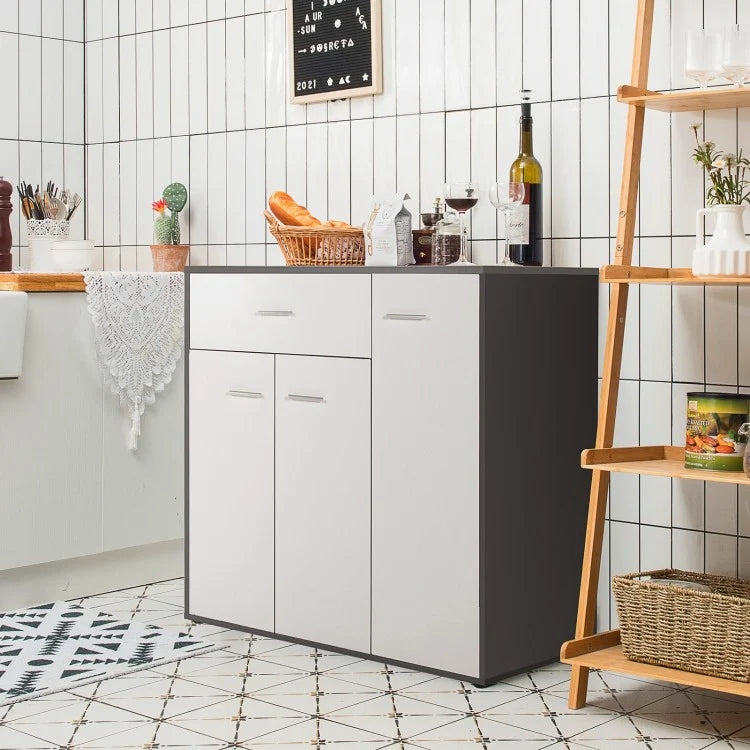 Buffet Sideboard Storage Cabinet with Spacious Table Top