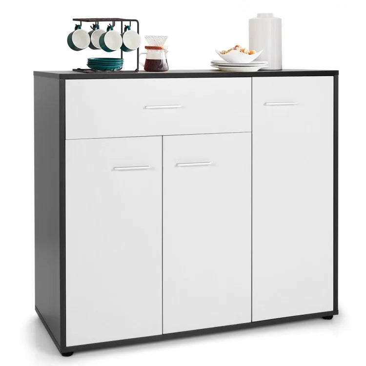 Buffet Sideboard Storage Cabinet with Spacious Table Top