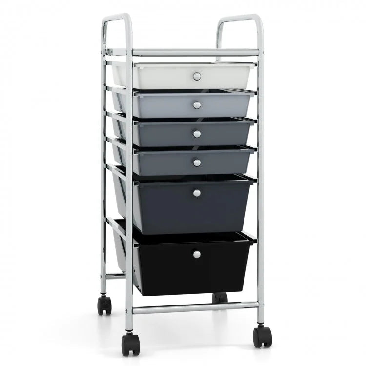 6 Drawers Rolling Storage Cart Organizer