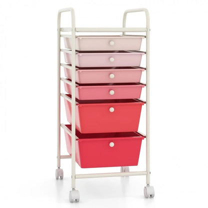 6 Drawers Rolling Storage Cart Organizer