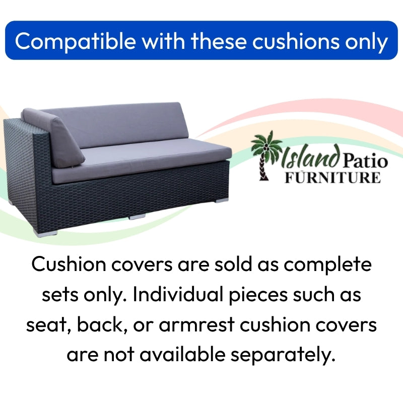 Housses de coussin de remplacement | Chaise longue droite de qualité supérieure. 