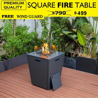 Square Fire Table