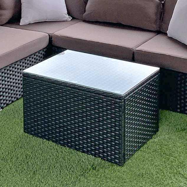 Tempered Glass Top Coffee Table 